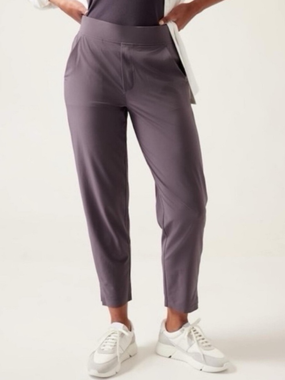 Athleta Brooklyn Ankle Pant Dusk Violet Purple Casual Athleisure Women’s Size 10
